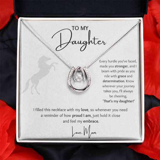 Grace & Determination, That's My Daughter - Equestrian Lucky in Love Necklace