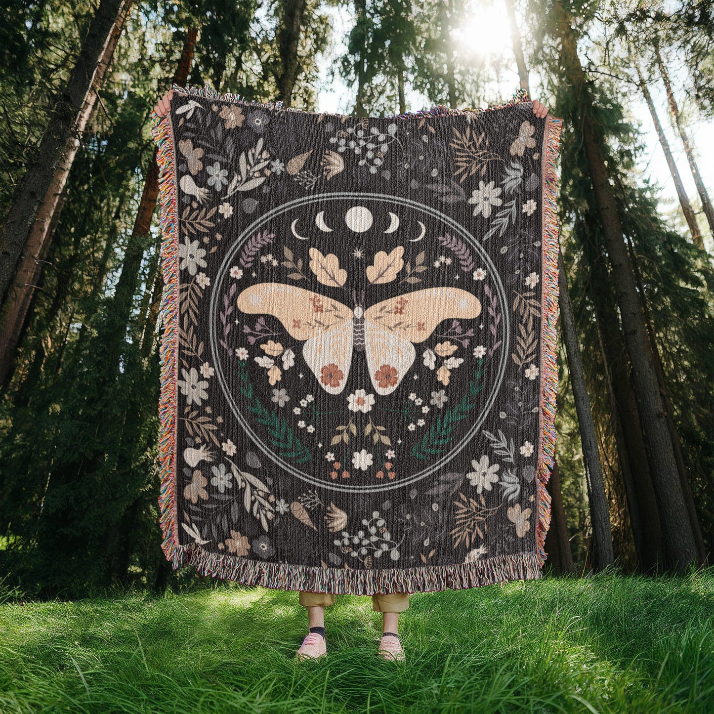 Bohemian Butterfly - Woven Blanket